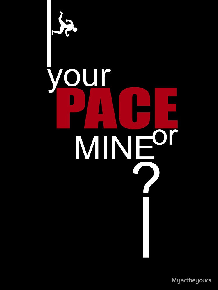 Run your pace or mine for runner to motivate yourself in Clothing, Accessories, Home Decor. by Myartbeyours... (Image 3)