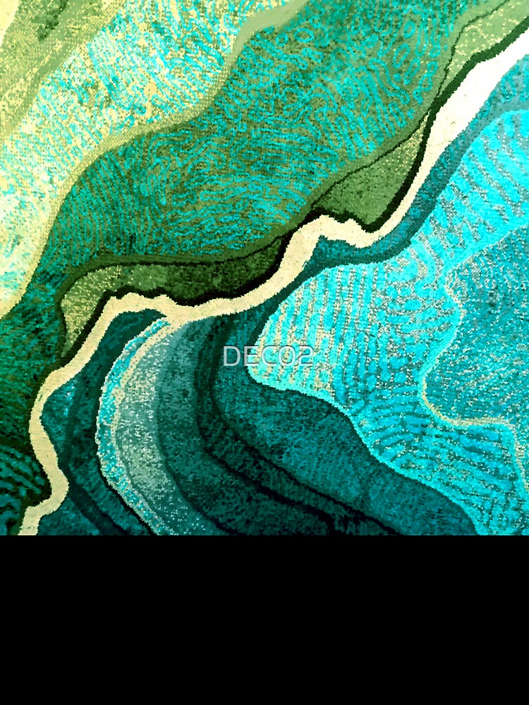 Rivers Of Green And Aqua Trendy Abstract Art by DEC02 T-Shirts, Hoodie, Sweatshirt | BlankRebels.com (Image 3)