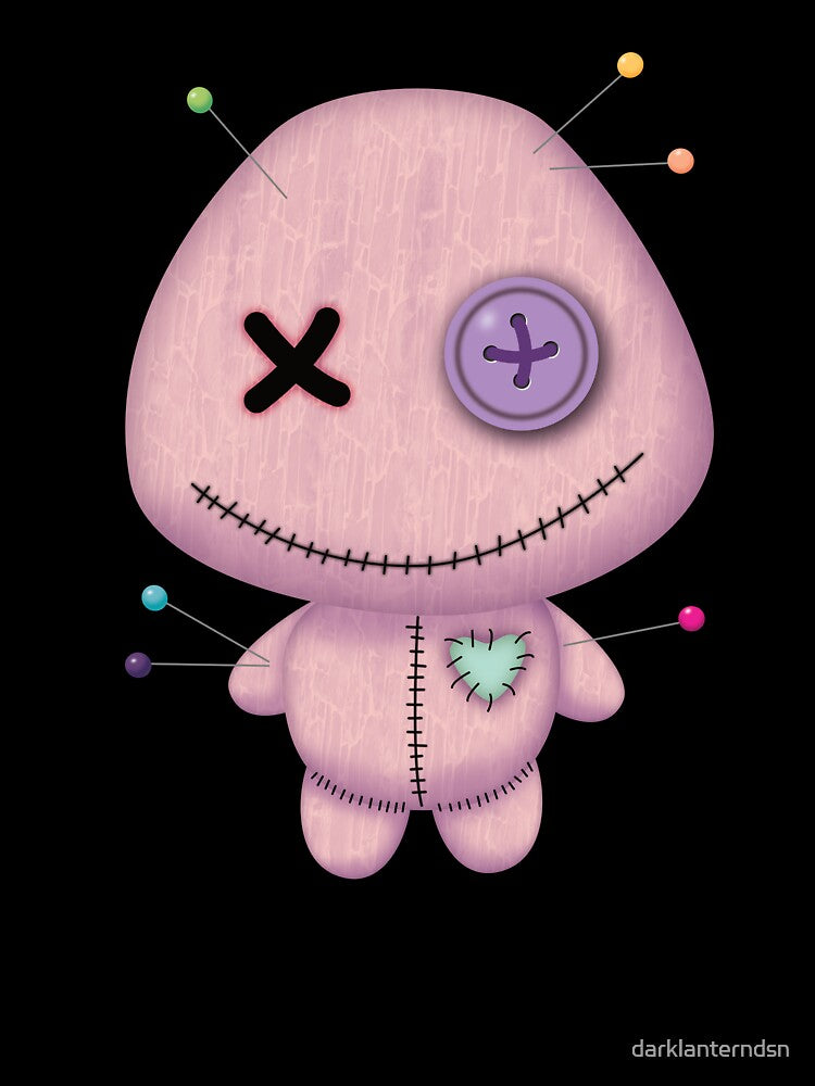 Goth Pink Voodoo Doll by darklanterndsn