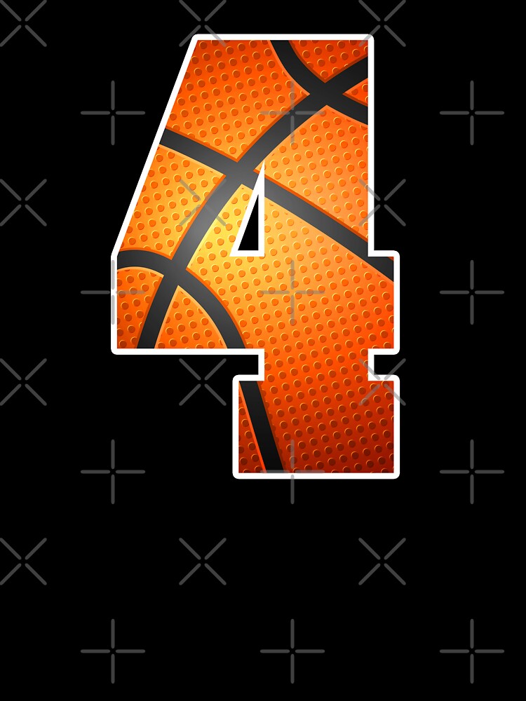 Basketball Birthday 4 Sports Number Four Design by JRRTs T-Shirts, Hoodie, Sweatshirt | BlankRebels.com (Image 3)