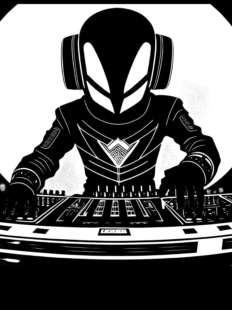 Interstellar Beats: The Cosmic Sounds of DJ Xenon, Party Master by macvoodoodesign T-Shirts, Hoodie, Sweatshirt (Image 3)