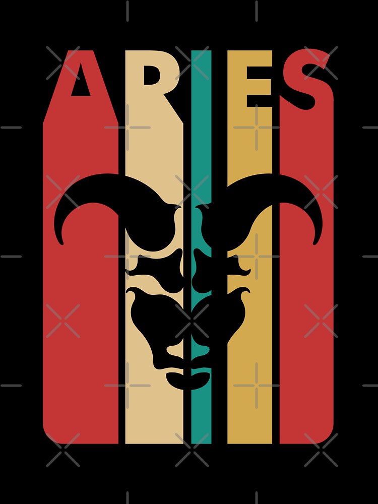 Aries Retro Symbol by Polarisofficial T-Shirts, Hoodie, Sweatshirt | BlankRebels.com (Image 3)