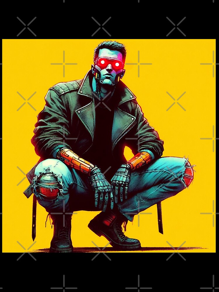 Cyberpunk Neon Street Gangster by RESToRAPTOR T-Shirts, Hoodie, Sweatshirt | BlankRebels.com (Image 3)