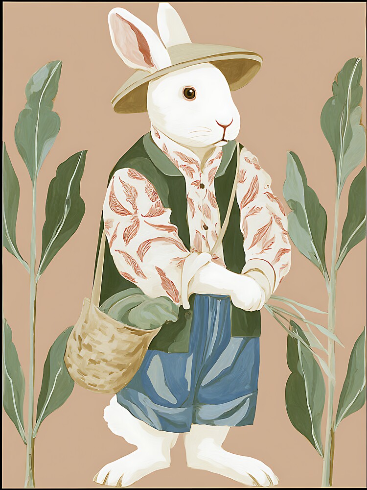 Charming Cottagecore Rabbit by bapupa T-Shirts, Hoodie, Sweatshirt | BlankRebels.com (Image 3)