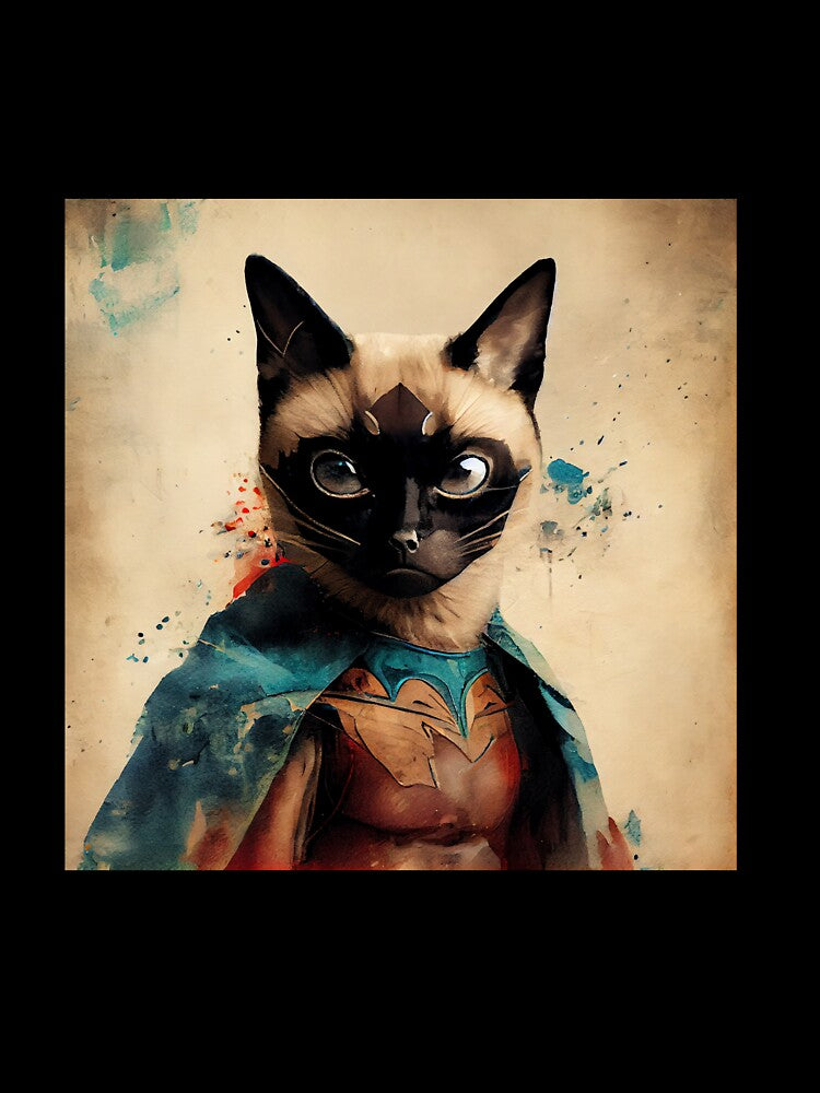 Siamese Cat Superhero by EmilyDayDreams T-Shirts, Hoodie, Sweatshirt | BlankRebels.com (Image 3)
