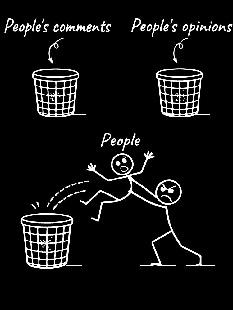 Funny Anti Social Stick Figure Ignore People Sarcastic Introvert Humor by kiralynstration