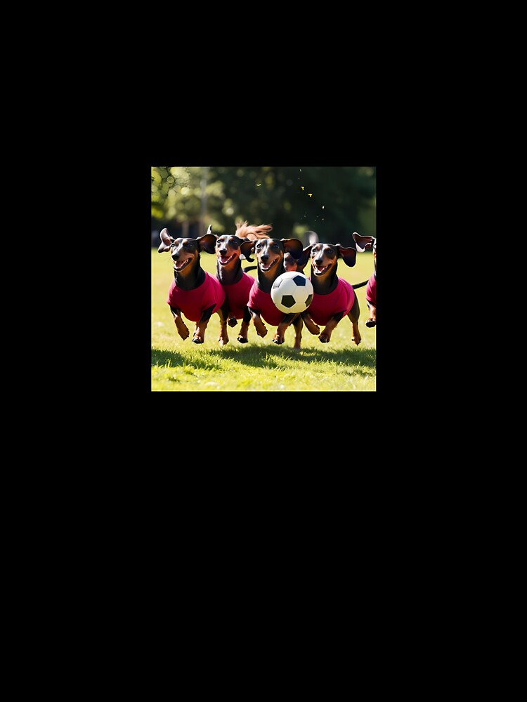 Dachsunds love football too! Soccer and Dog Lovers - West Ham, Burnley, Aston Villa - Any dog, any colour by Humour House Designs