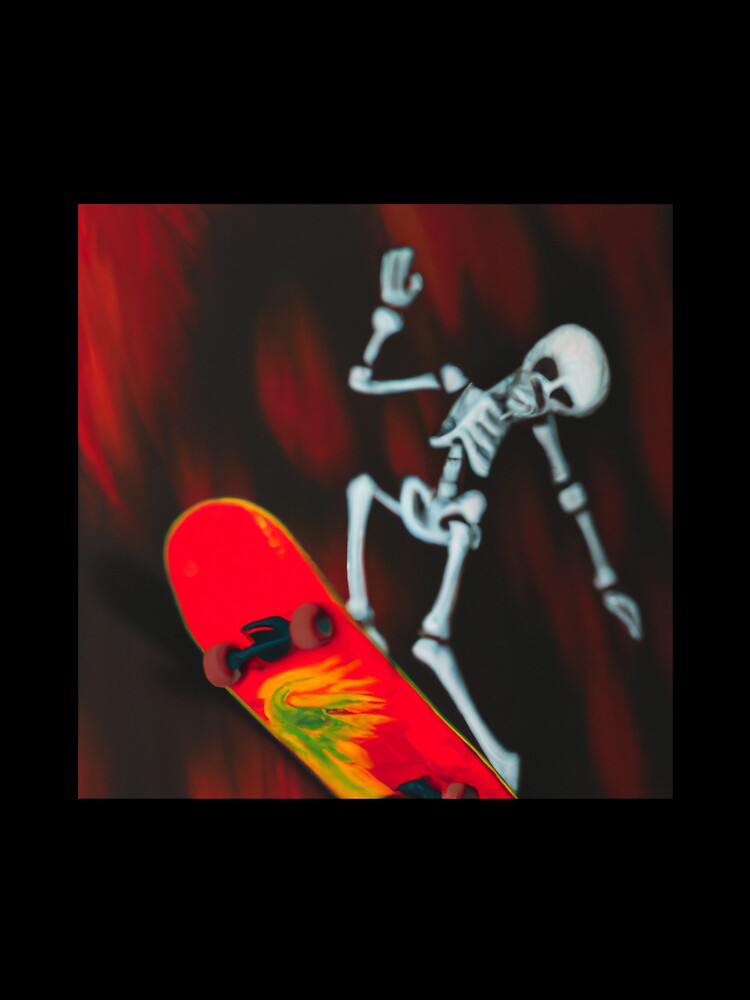skateboarding skeleton by R4ndomArt T-Shirts, Hoodie, Sweatshirt | BlankRebels.com (Image 3)
