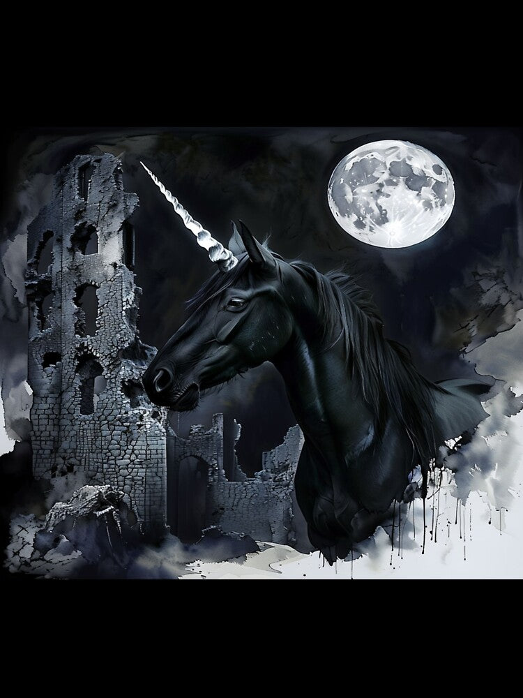 Mystical Unicorn in a Medieval Castle by Collection de trésors T-Shirts, Hoodie, Sweatshirt | BlankRebels.com (Image 3)