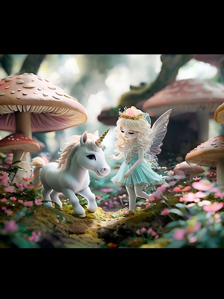 Unicorn and fairy in a miniature moon by Collection de trésors T-Shirts, Hoodie, Sweatshirt | BlankRebels.com (Image 3)