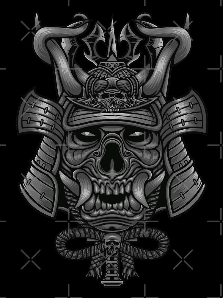 SAMURAI SKULL by ohkvlt T-Shirts, Hoodie, Sweatshirt | BlankRebels.com (Image 3)