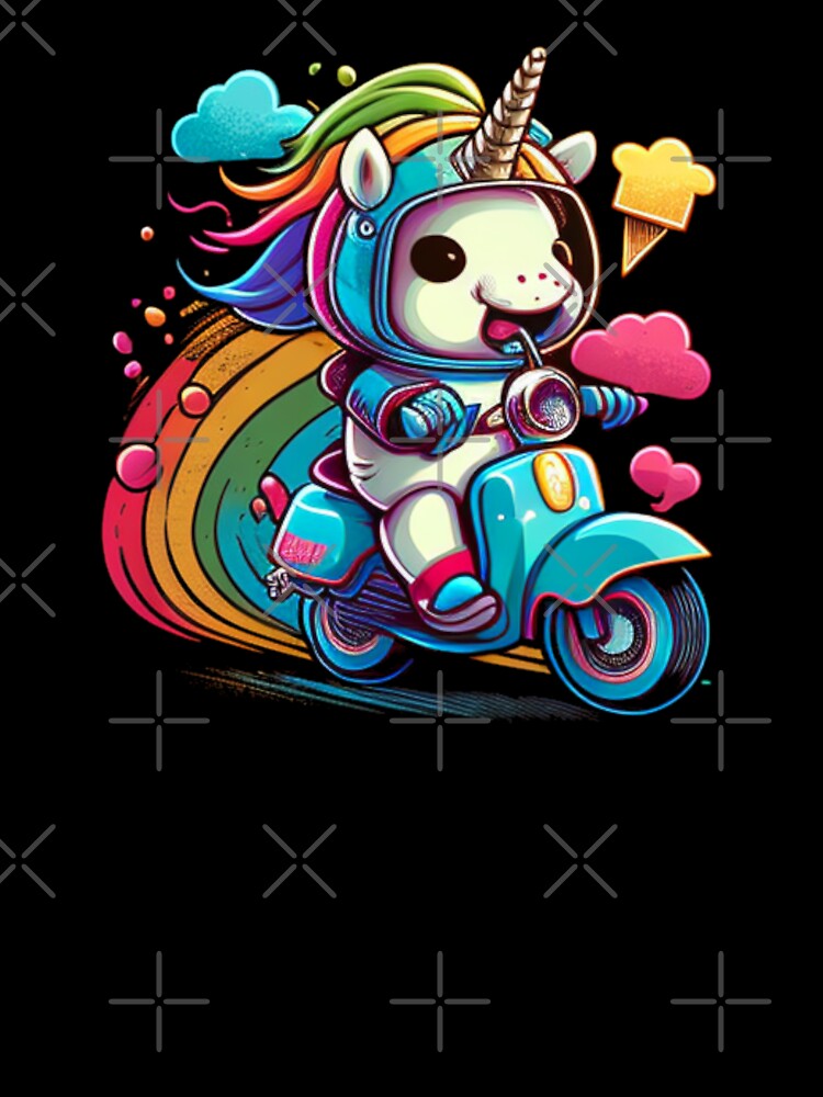 Rainbow Unicorn Biker Motorcycle Club by TheWildFlix T-Shirts, Hoodie, Sweatshirt | BlankRebels.com (Image 3)