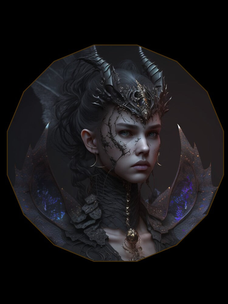 Beautiful woman in a black dragon motif. by HarriPaloma T-Shirts, Hoodie, Sweatshirt | BlankRebels.com (Image 3)
