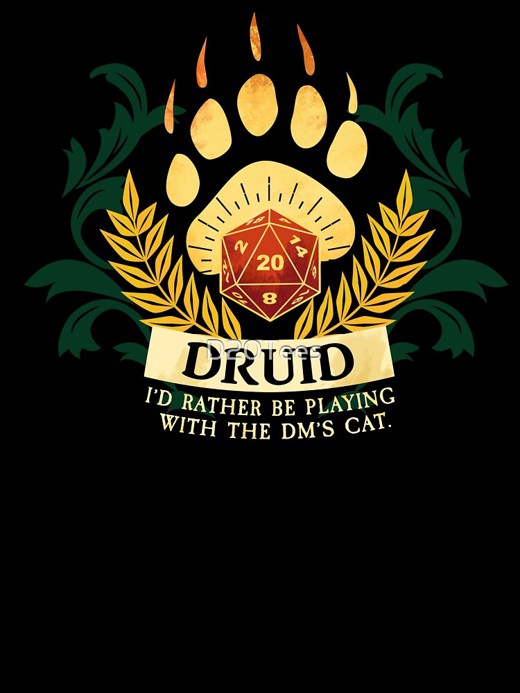 Druid by D20Tees T-Shirts, Hoodie, Sweatshirt | BlankRebels.com (Image 3)