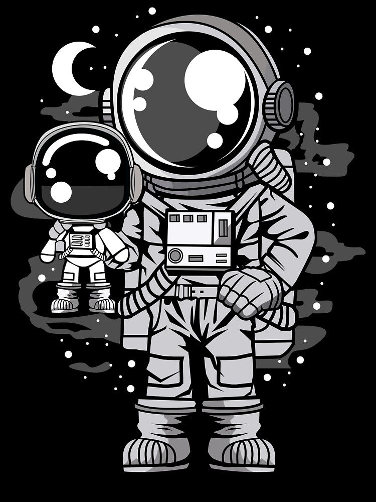 Astronaut And His Doll - Funny Outer Space Lovers by Desteroids T-Shirts, Hoodie, Sweatshirt | BlankRebels.com (Image 3)