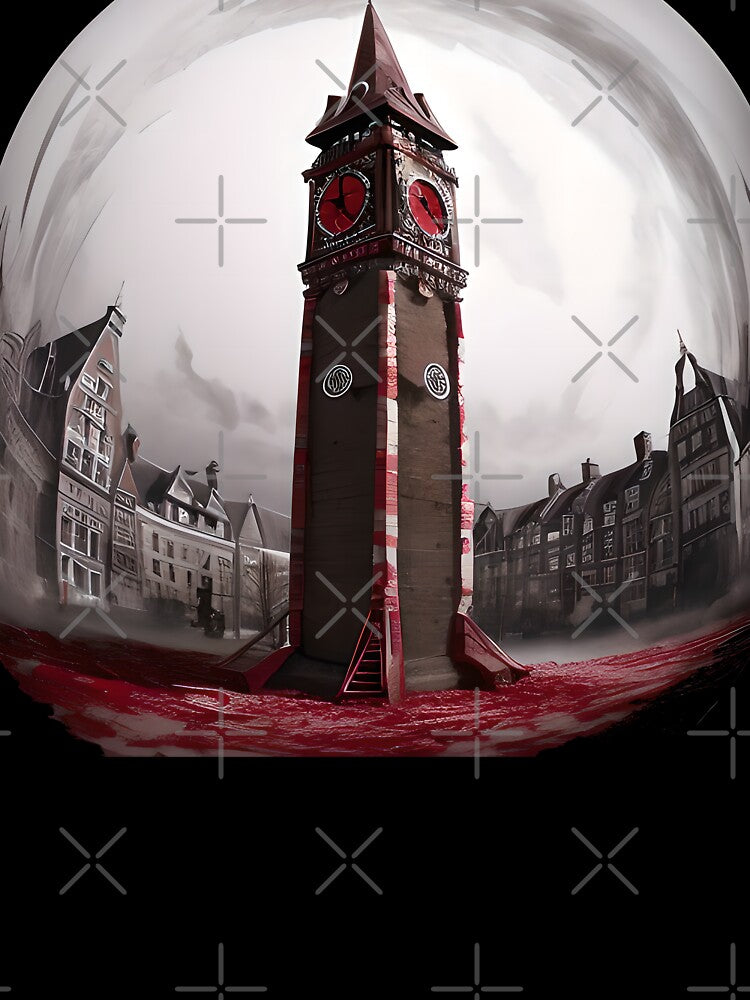 A Blood red clocktower by creative-cub T-Shirts, Hoodie, Sweatshirt | BlankRebels.com (Image 3)