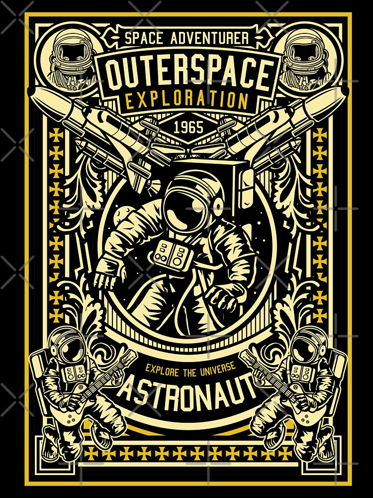 Space Adventure - Astronaut by BeeMeCreative T-Shirts, Hoodie, Sweatshirt | BlankRebels.com (Image 3)