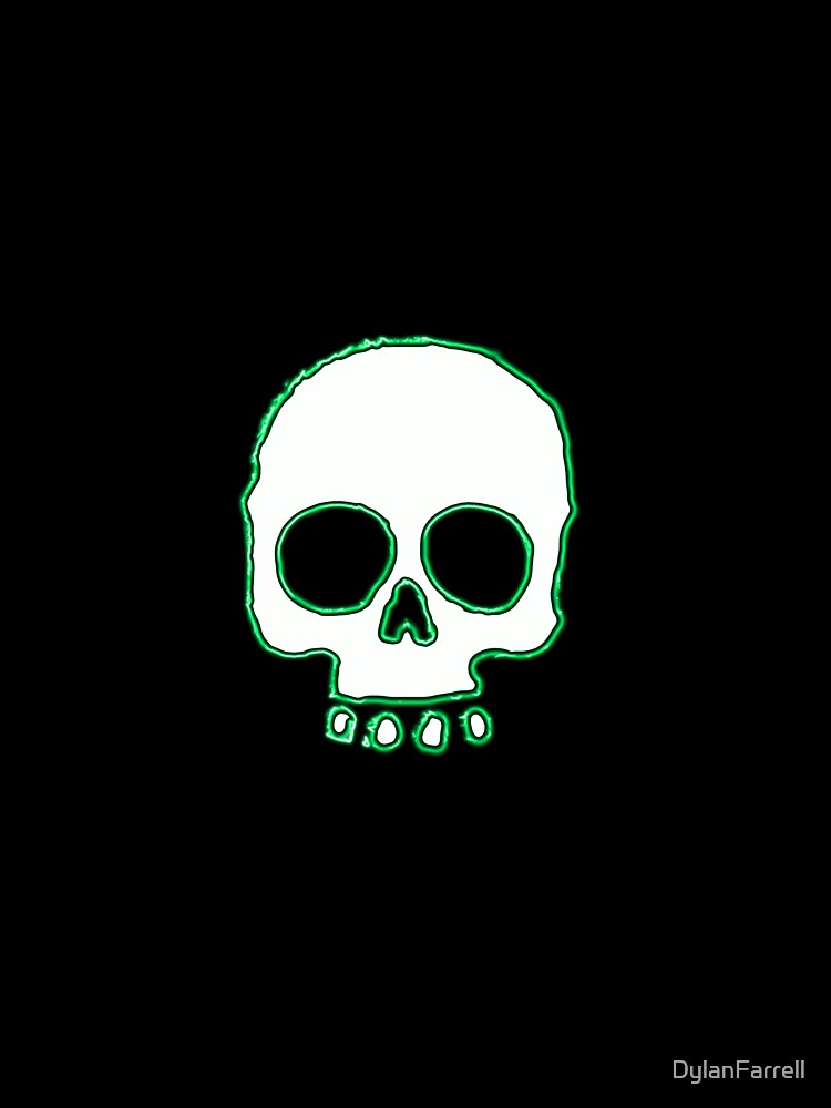 Green Neon Skull by DylanFarrell T-Shirts, Hoodie, Sweatshirt | BlankRebels.com (Image 3)