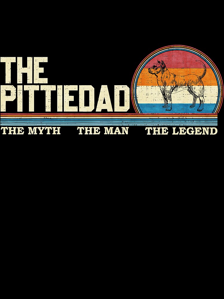 Vintage Retro The Pittie Dog Dad by annhienn488 T-Shirts, Hoodie, Sweatshirt | BlankRebels.com (Image 3)
