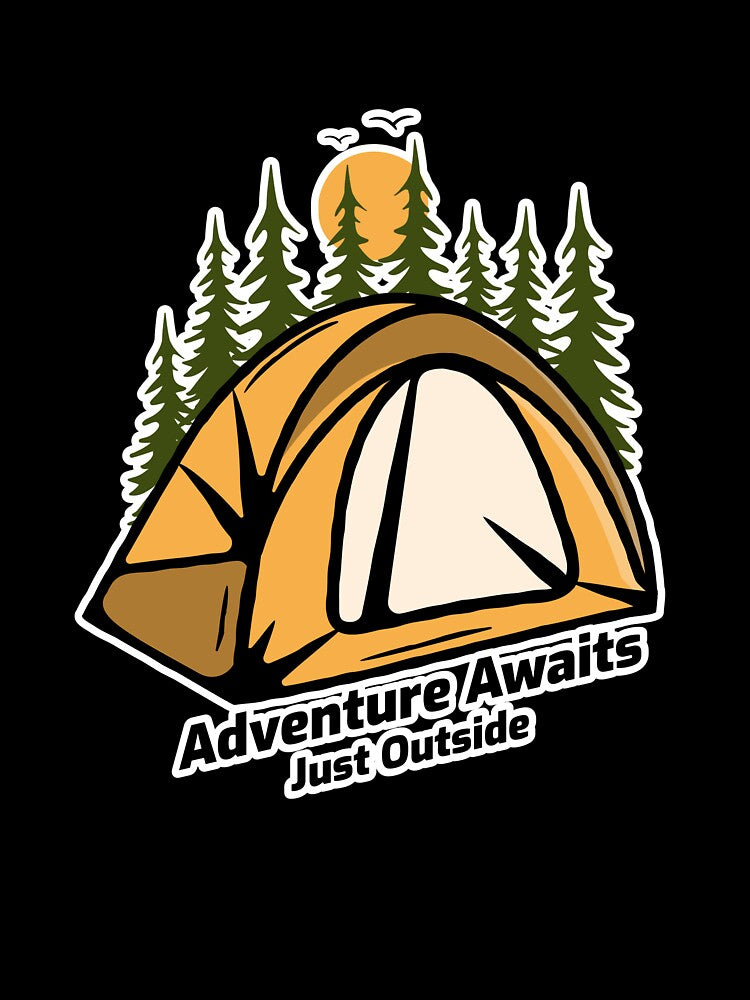 Adventure Awaits – Just Outside camping & hiking by LamountTees T-Shirts, Hoodie, Sweatshirt | BlankRebels.com (Image 3)