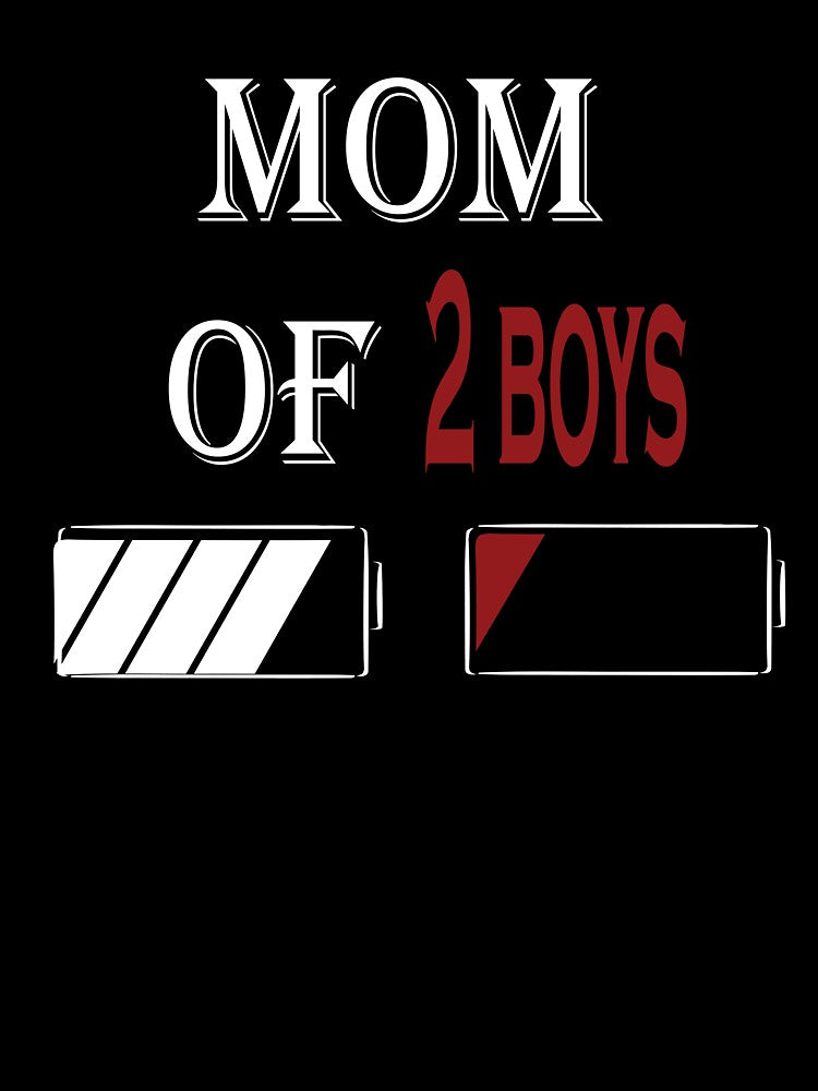 Mom of 2 Boys Funny Mothers Day by FatehDesign T-Shirts, Hoodie, Sweatshirt | BlankRebels.com (Image 3)