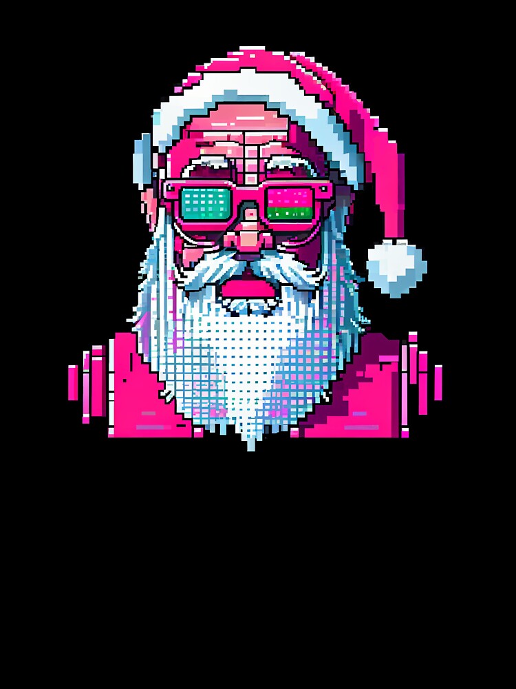 Santa with sunglasses. 2 by Pixelarium T-Shirts, Hoodie, Sweatshirt | BlankRebels.com (Image 3)
