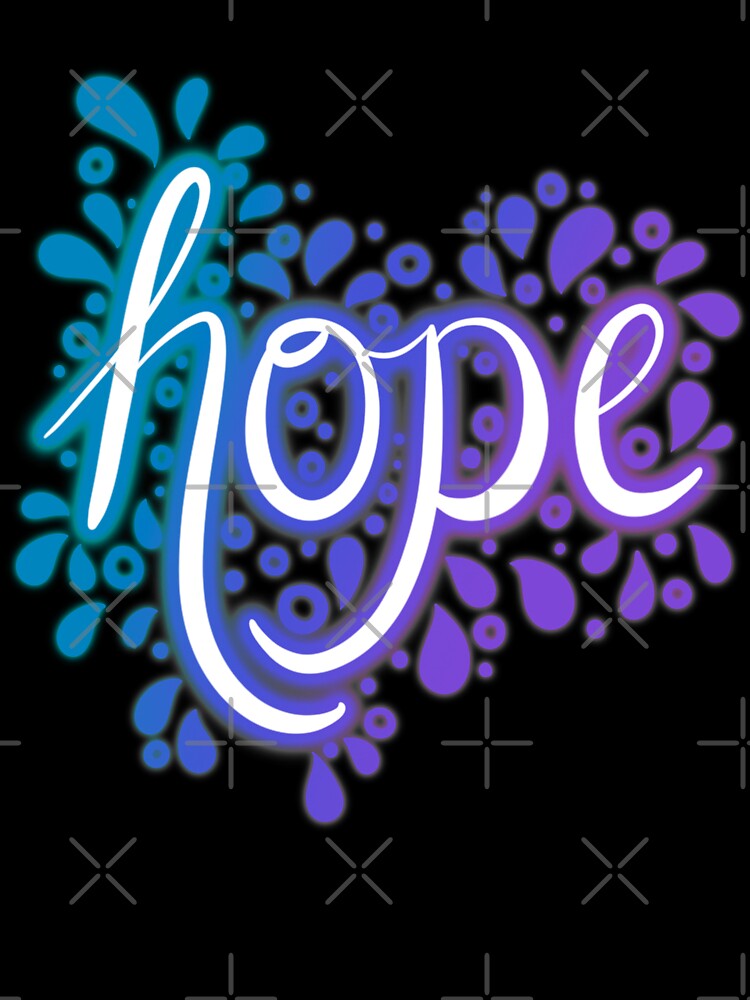Hope Blue Gradient V1 by avacado-designs T-Shirts, Hoodie, Sweatshirt | BlankRebels.com (Image 3)