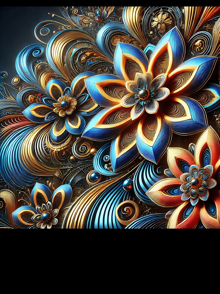 Floral Art by AwesomeDigiShop T-Shirts, Hoodie, Sweatshirt | BlankRebels.com (Image 3)