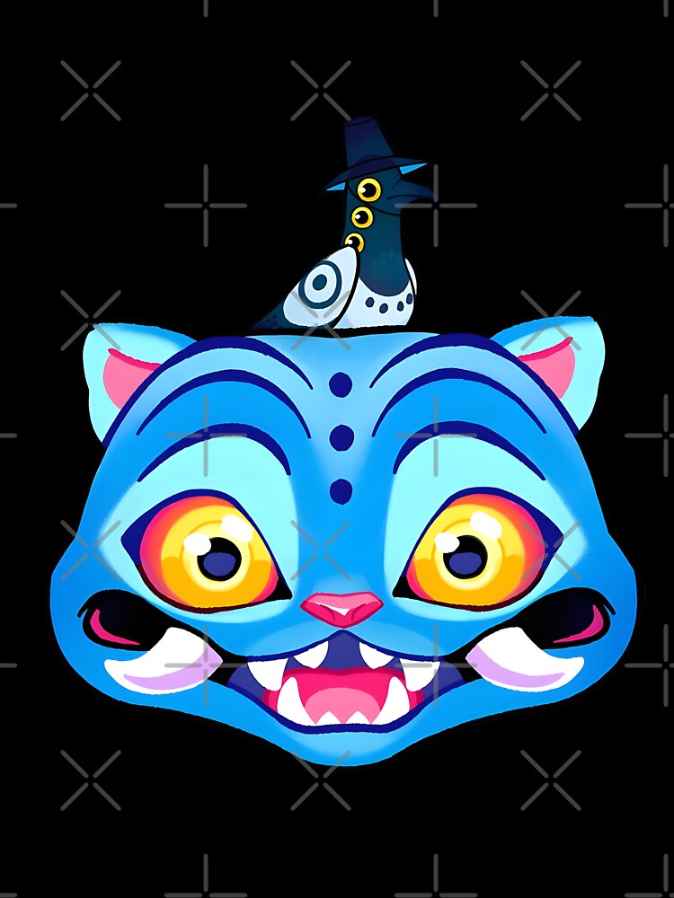 KPOP Demon Hunters Cat and Its Companion– Vibrant Fantasy Art, Trendy 2025 Kpop Design by DemonSlayKpop
