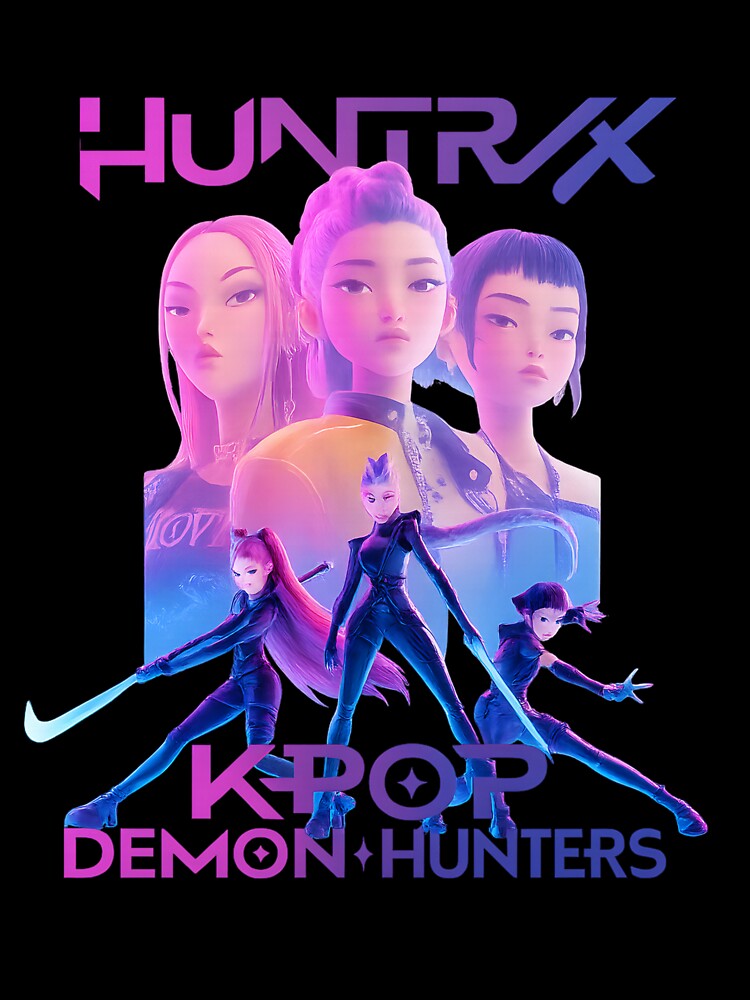 Kpop Demon Hunter | Dark Fantasy Idol Aesthetic | Anime Streetwear Design by flowerpower999