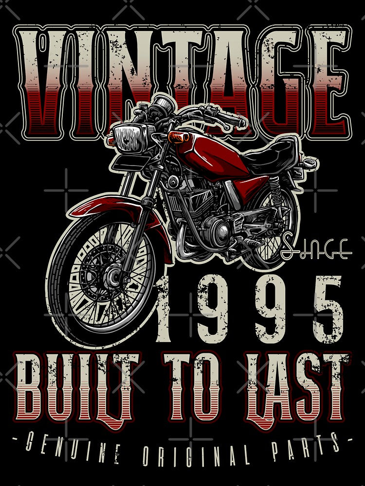 Vintage Motorcycle Bikers Motorbike Birthday 1995 by JRRTs T-Shirts, Hoodie, Sweatshirt | BlankRebels.com (Image 3)