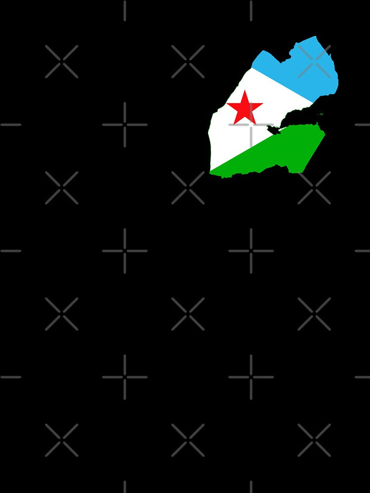 Flag Map of Djibouti by DreamBrushy