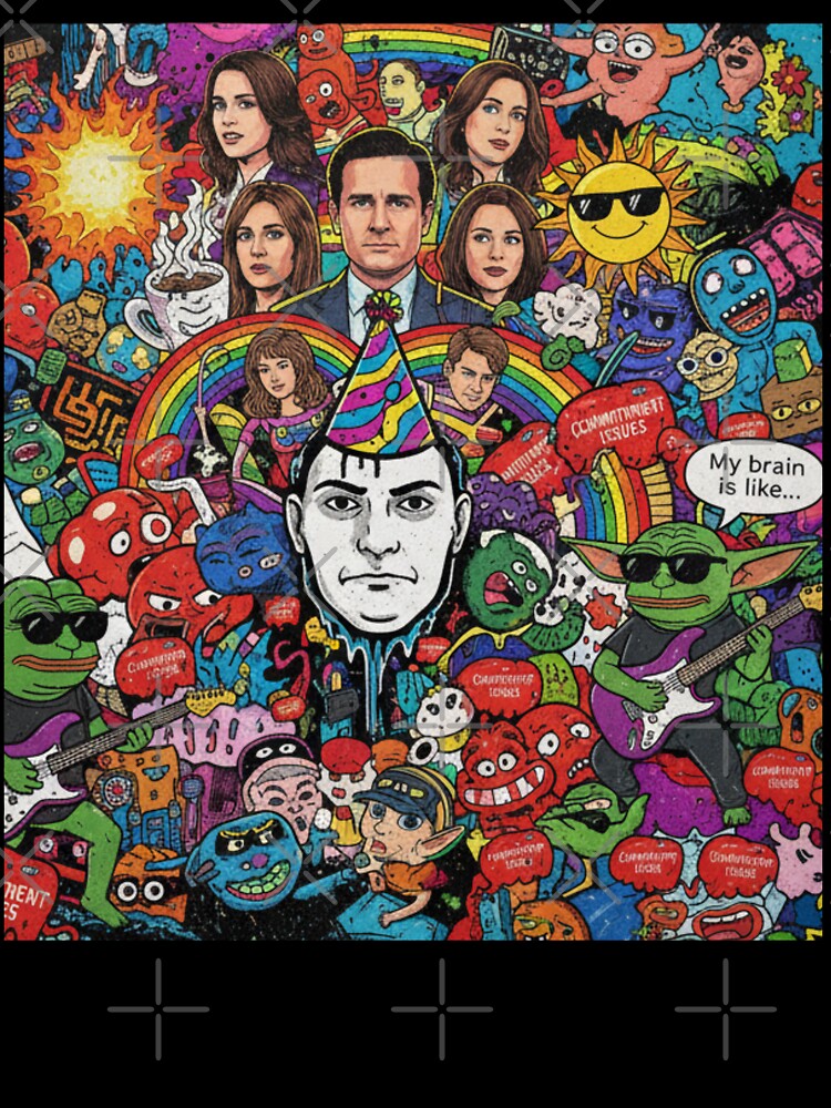 Chaotic-Meme Collage classic tshirt by anandsiva2703