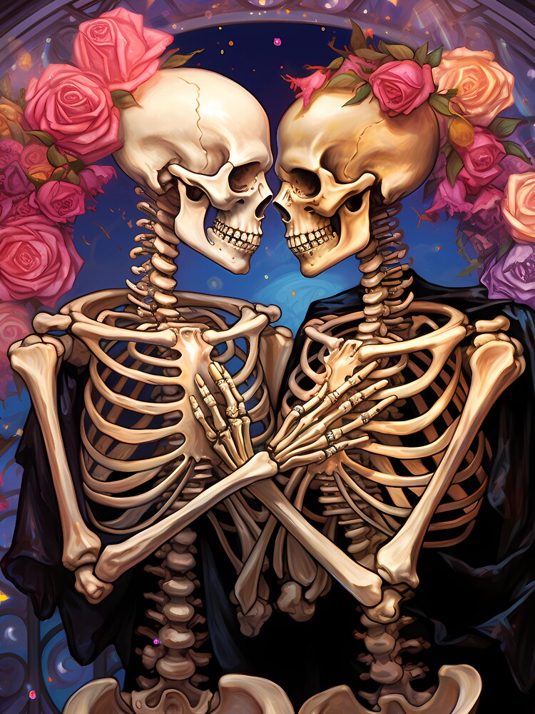 Skeleton Romance, I will love you Eternally, Forever Love, Till Death Do Us Part by Celestial Charm Co... (Image 3)