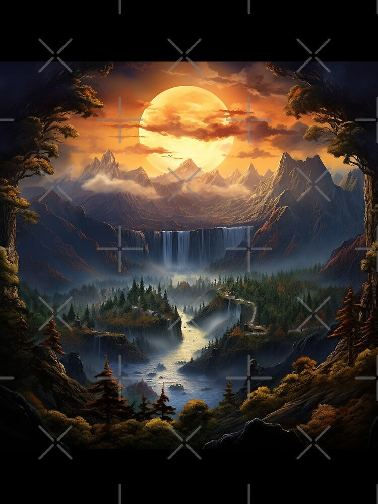 Fantasy Landscape - Land of Thornhaven by Fantasy Masterpiece T-Shirts, Hoodie, Sweatshirt | BlankRebels.com (Image 3)