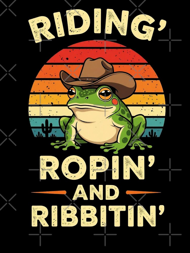 Funny Cowboy Frog Ridin' Ropin' & Rabbitin' by Ikon-Luminis T-Shirts, Hoodie, Sweatshirt | BlankRebels.com (Image 3)