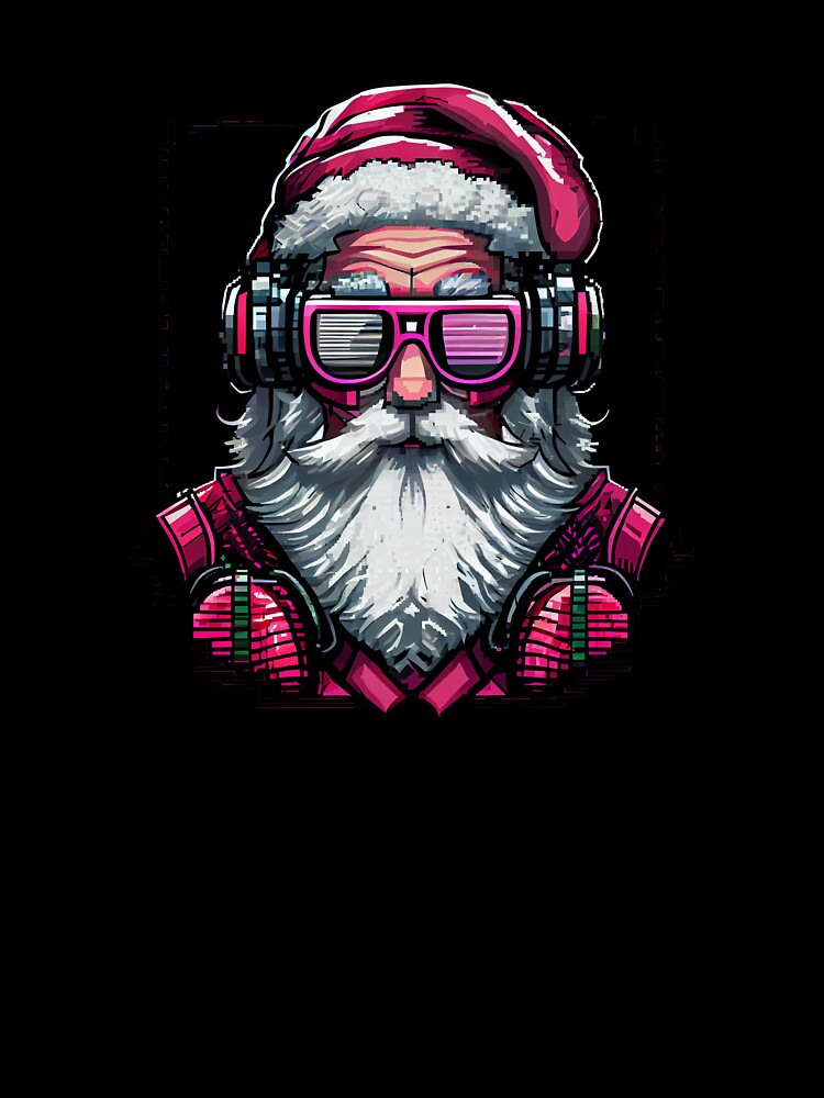 Santa with sunglasses. 3 by Pixelarium T-Shirts, Hoodie, Sweatshirt | BlankRebels.com (Image 3)