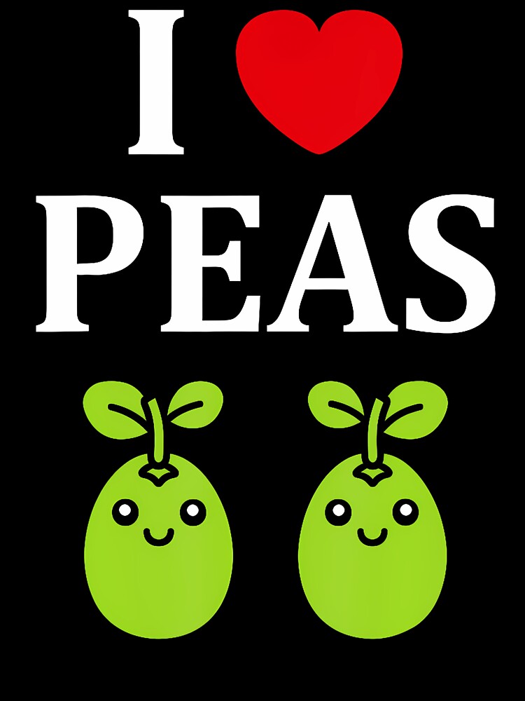 Humor Pea Simple Minimalist Vegetable I Love Peas by SarahLorri T-Shirts, Hoodie, Sweatshirt | BlankRebels.com (Image 3)