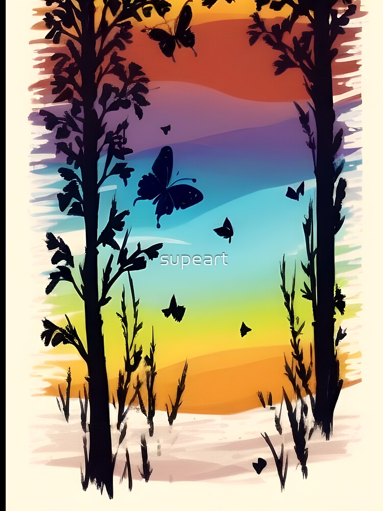 Enhance Your Space with Our Beautiful Collection of Minimalist Butterfly Art Prints by supeart T-Shirts,... (Image 3)