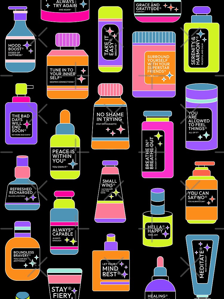 Self-Care Prescriptions – Aesthetic Positivity Boost by PunjabanJatti T-Shirts, Hoodie, Sweatshirt (Image 3)