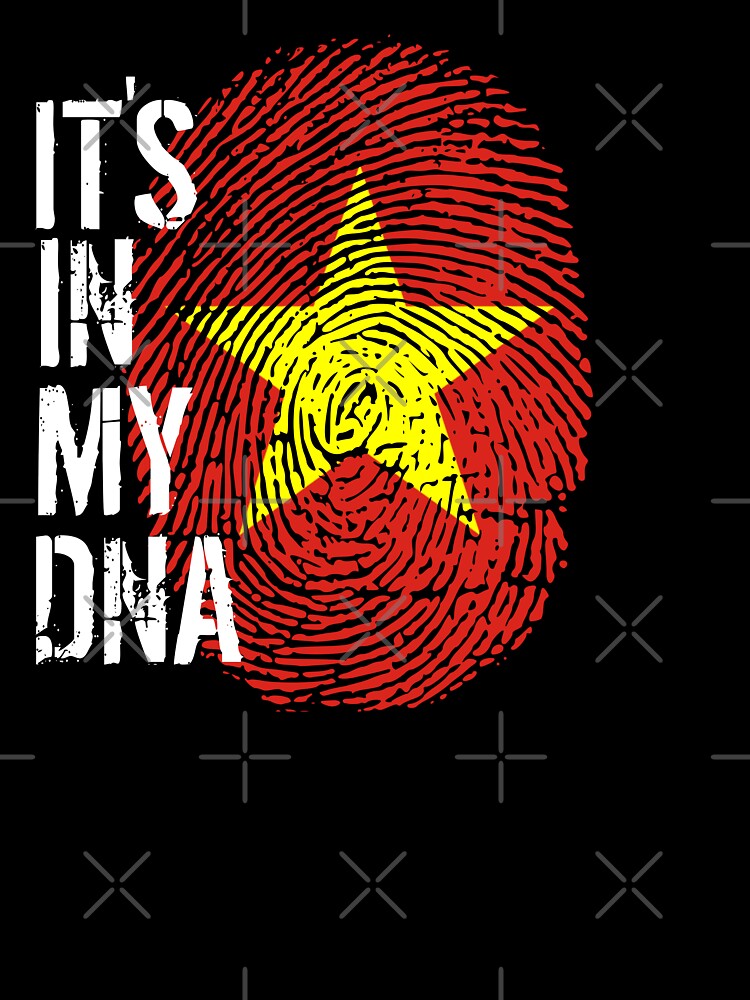 Vietnam Flag Fingerprint - It's in my DNA Vietnamese by PartyShirts1