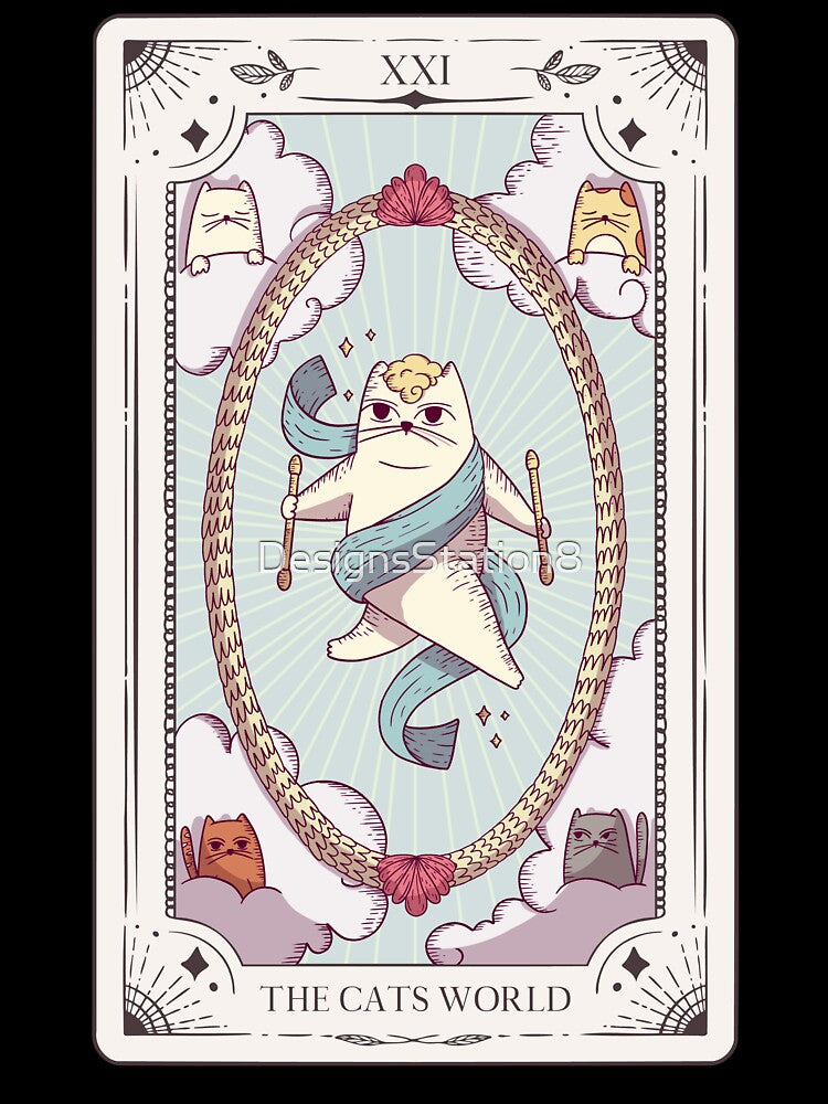The World Tarot Cute Cats Tarot by DesignsStation8 T-Shirts, Hoodie, Sweatshirt | BlankRebels.com (Image 3)