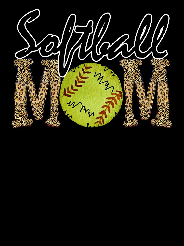 Softball Mom PNG, Softball Mama Png, Leopard Softball Mama Sublimation, Softball Leopard Design, Softball Shirt... (Image 3)