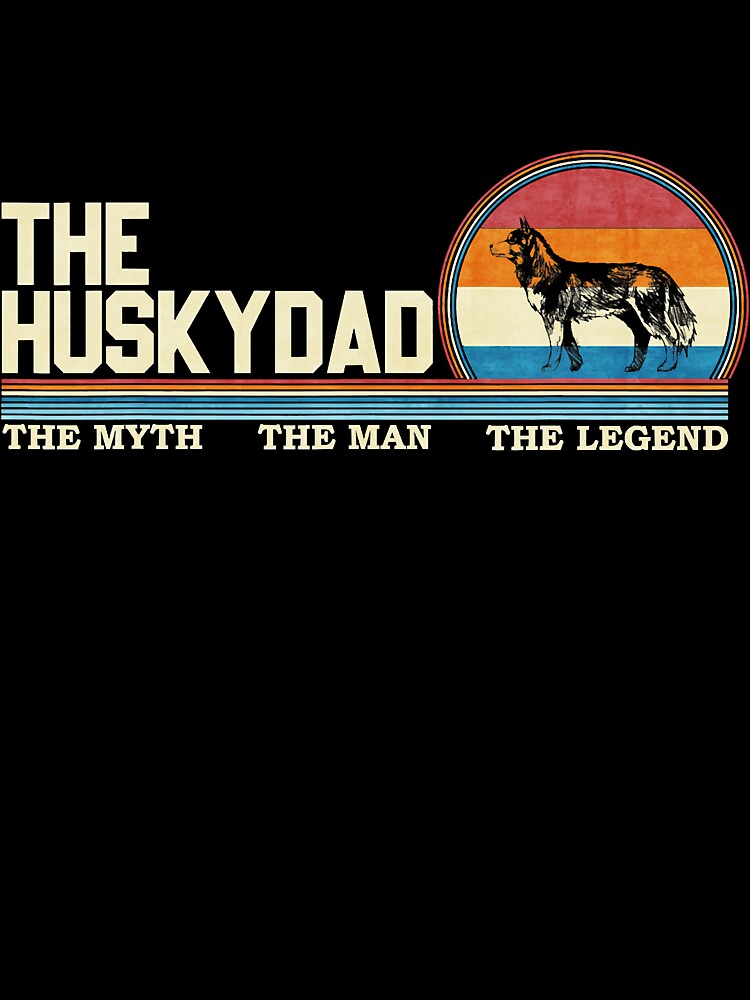 Vintage Retro The Siberian Husky Dad by annhienn488 T-Shirts, Hoodie, Sweatshirt | BlankRebels.com (Image 3)
