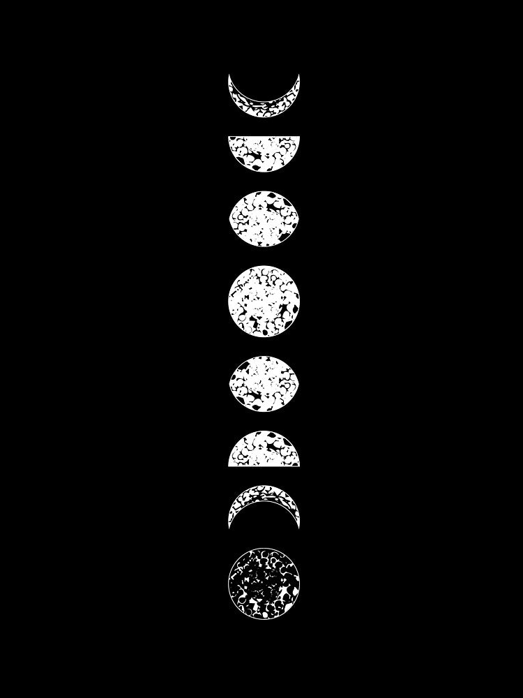 Vertical Moon Phases Light by altandesign T-Shirts, Hoodie, Sweatshirt | BlankRebels.com (Image 3)