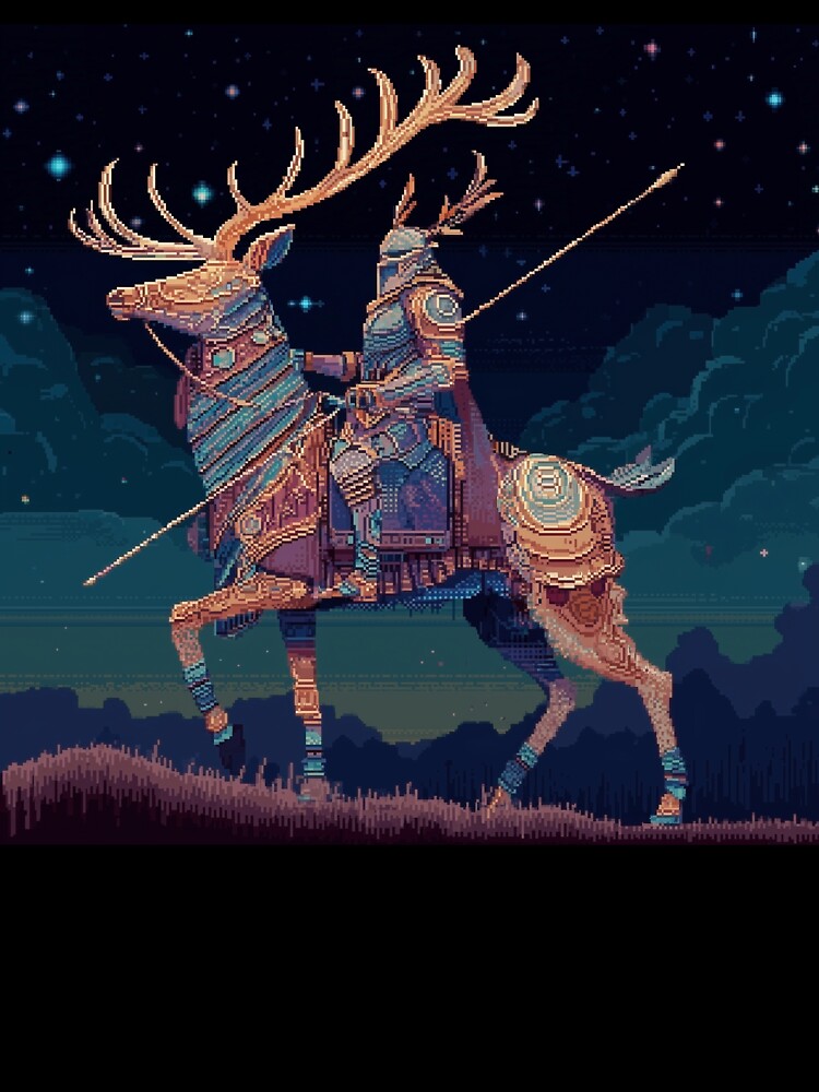 Deer Knight Pixel Art by Kaos-Bit