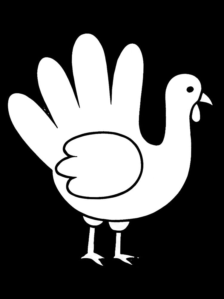 Palm Turkey – Playful Thanksgiving 2025 Design for Kids, Mugs & Posters by PunchDrop T-Shirts, Hoodie, Sweatshirt (Image 3)