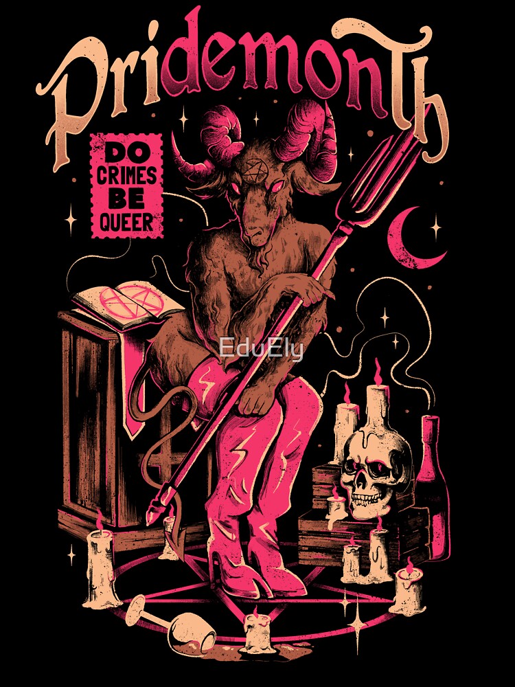 PriDEMONth - Queer Evil Baphomet Gift by EduEly