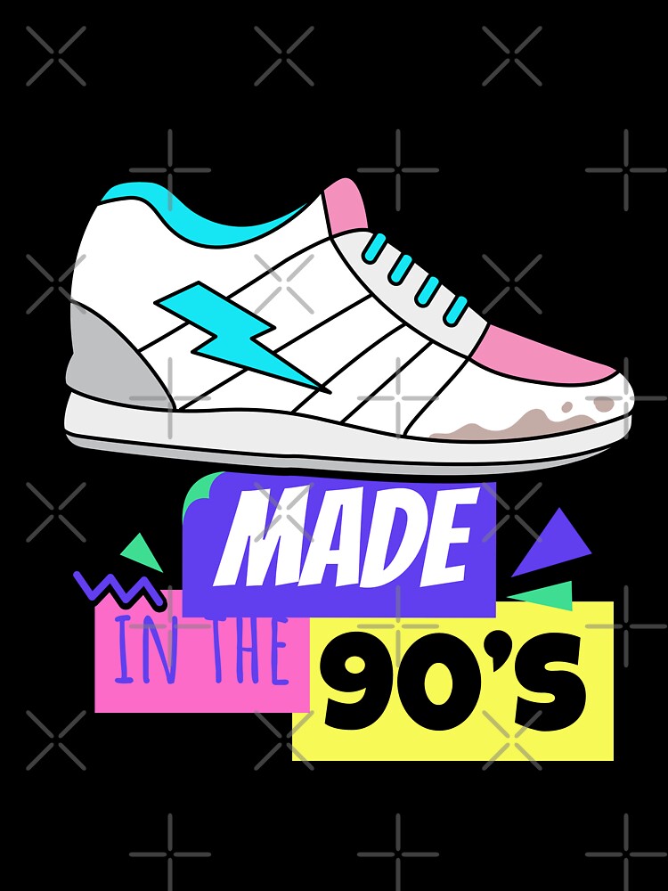 Made In the 90's -  Old School 90s Shoes Design - by onjcdesign T-Shirts, Hoodie, Sweatshirt | BlankRebels.com (Image 3)