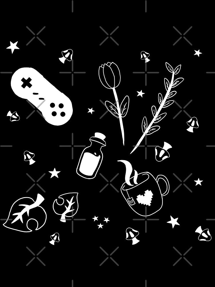 Gaming Nostalgia // Black & White by Thyanel T-Shirts, Hoodie, Sweatshirt | BlankRebels.com (Image 3)